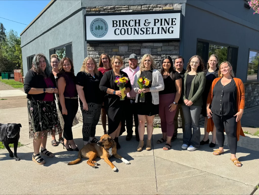 The Birch and Pine Counseling team outside the office